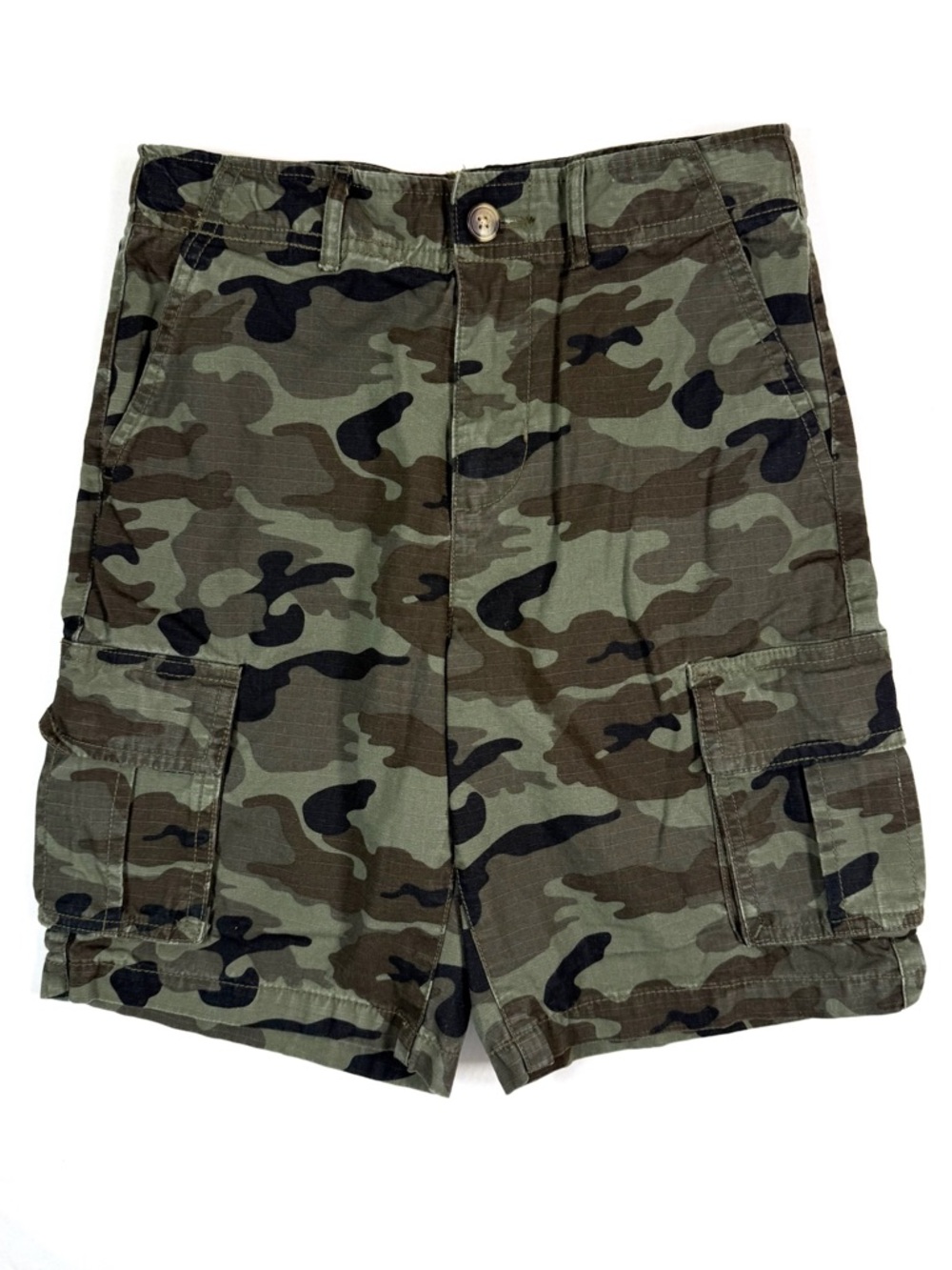 OLD NAVY Boys' Camouflage Cargo At The Knee Ripstop Bermuda Shorts Size 10